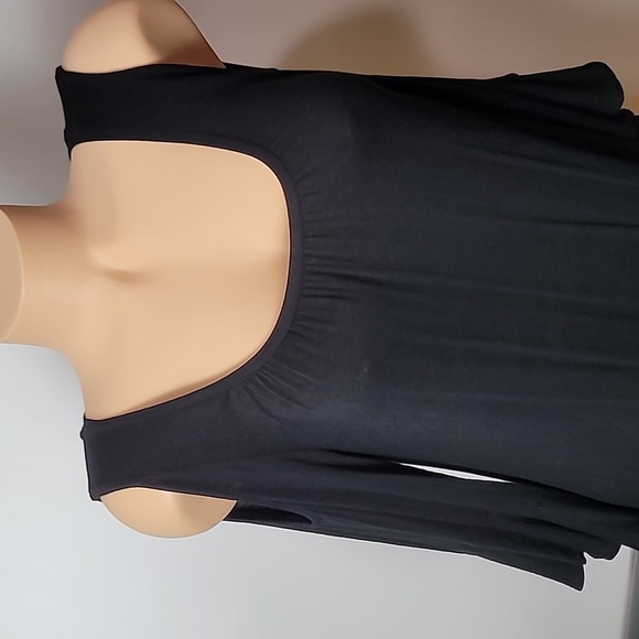 CUPIO BLACK OPEN SHOULDER BELL SLEEVES TOP - Picture 12 of 15